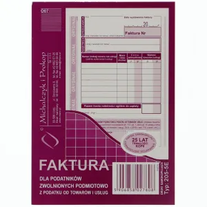 Ofsetový tisk Michalczyk i Prokop Faktura s DPH A6 80k. (205-5E)