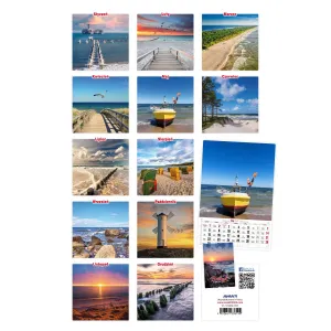 Pruhovaný nástěnný kalendář Avanti 320 mm x 470 mm (5901769621015)