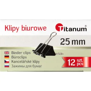 Titanová spona 25mm černá 25mm (BC25)