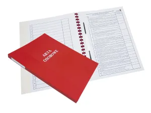 Osobní složka s potiskem ABCD A4 - červená (021824-339-082)