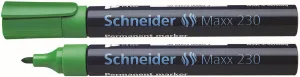 Permanentní popisovač Schneider Maxx 130, zelený, kulatý hrot 1,0-3,0 mm (SR123004)