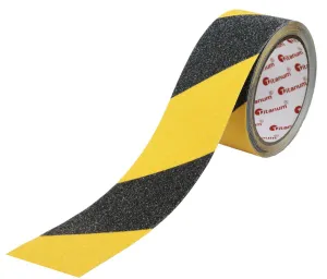 Titanová protiskluzová speciální páska černá/žlutá 48 mm 5 m