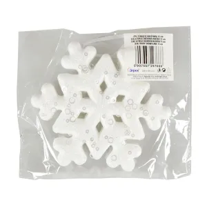 Arpex třpytivá sněhová vločka 15cm (bn7666)