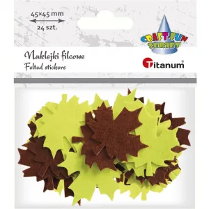 Samolepka Titanum Craft-Fun Series filc - javorový list (DF009G)
