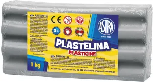 Astra plastelína 1 barva popel 1000g (303111023)