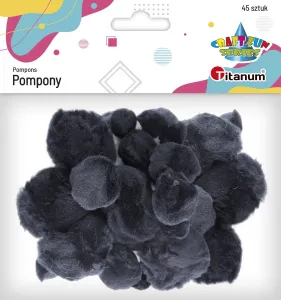 Titanum Craft-Fun Series pom-poms černá 45 ks (16073B)