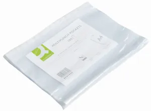 Peněženky na dokumenty Q-Connect velikosti A4 barva: čirá typ U 50 mic. (KF01955)