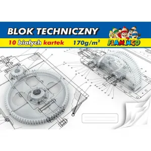 Technický blok Flamingo A3 bílý 170g 10k