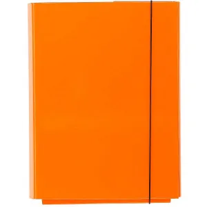 Složka VauPe CARIBIC s širokým hřbetem a gumičkou A4 barva: oranžová (339/16)