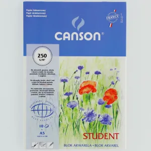 Akvarelový blok Canson Student A5 250g 10k (200005334)