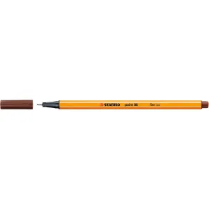 Inkoustové pero Stabilo, hnědé 0,4 mm, 1 barva (88/45)