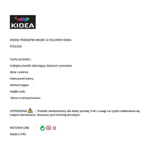Kidea Kidea pastelky 12 barev (KTG12KA)