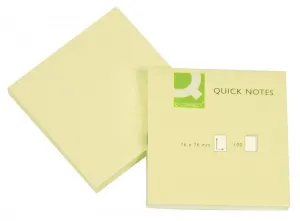 Q-Connect samolepicí bločky žluté 100k 76mm x 76mm (KF10502)