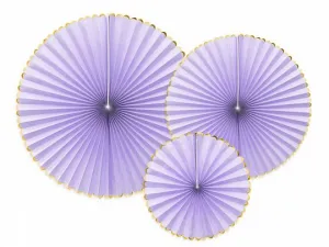 Dekorace Partydeco Yummy rosettes, světle lila (RPK20-004J)