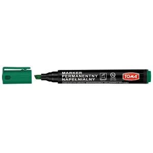 Toma permanentní popisovač, zelený 1,0-5,0 mm zkrácený hrot