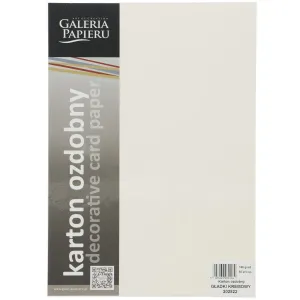 Dekorační papír (vizitkový) Galeria Papieru hladký krémový A4 - krémový 160g (202822)
