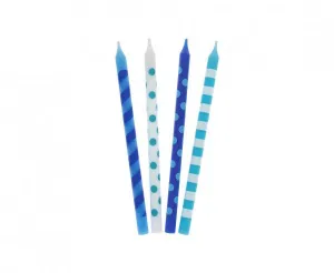 Godan Narozeninová svíčka Barevný hrášek, modrý mix 16ks. (SF-KGRN)