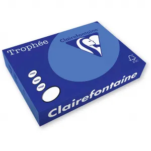 Barevný papír Trophee A4 - karibská modř 160g (xca41022)