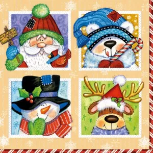 Ubrousky Pol-mak s hvězdičkou - mix 330 mm x 330 mm (Sd GW)