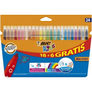 Flamaster Bic Kids Kid Couleur 18+6 24 barev (841803)
