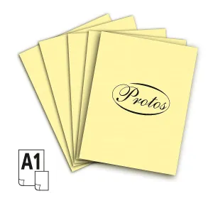 Protos A1 žlutá světlá 160-180g 20k 610mm x 860mm