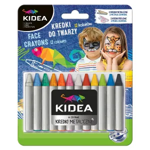 Kidea Kidea barva na obličej 12 barev. (KDT12KA)