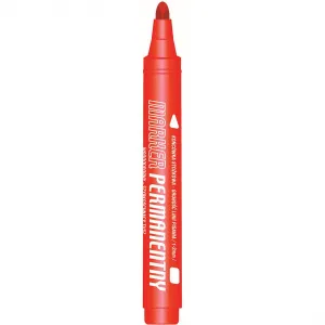 Permanentní popisovač Tetis, červený, kulatý hrot 1-2 mm (KM102-CO)