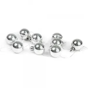 Arpex mini baňky 9ks, 3cm stříbrné (BN6172SRE-4788)