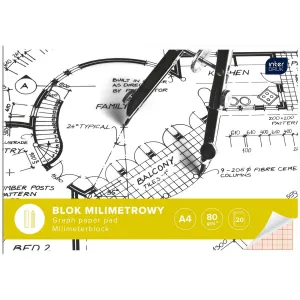 Interdruk milimetrový blok A4 80g 20k (BLMIA4)