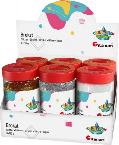 Titanum Craft-Fun Series zlaté, stříbrné, bílé třpytky (113gx6)