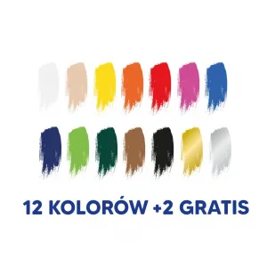 Barva plakátových barev Oxford: mix 20 ml 12 barev. (400167100)