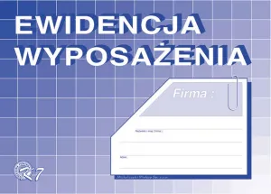 Ofsetový tisk Michalczyk i Prokop Ewidencja wyposażenia A5, A5 32k. (K-7)