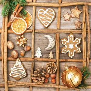 Vánoční ubrousky Pol-mak - mix 330 mm x 330 mm (SL GW)