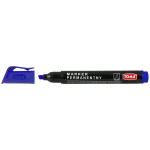Tomův permanentní fix, modrý, zkrácený hrot