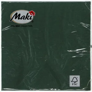 Ubrousky Pol-mak - zelené 330 mm x 330 mm (0027)