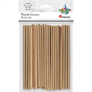 Dřevěné tyčinky na ozdoby řady Titanum Craft-Fun (EB104)