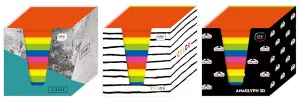 Interdruk papírová kostka - intenzivní mix 90 mm x 90 mm x 90 mm (KOSPAPKKUBPIN)