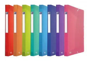 Plastový pořadač Oxford Urban A4 s gumou barva: mix 250 mm x 330 mm (400146969)