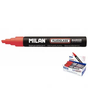 Speciální popisovač Milan pro fluo sklo, červený 2,0-4,0 mm (591293012)