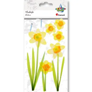 Nálepka (samolepka) Titanum Craft-Fun Series narcisy, vážky (XQ-63)