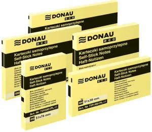 Donau Eco samolepicí bločky žluté 100k 38mm x 51mm (7591001PL-11)