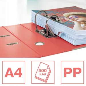 Pákový pořadač Esselte Colour Breeze č. 1 A4 korál 75 mm (628431)