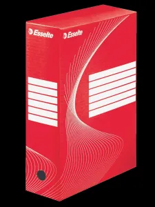 Archivní krabice Esselte Boxy 100 A4 - červená 245 mm x 100 mm x 345 mm (128422)