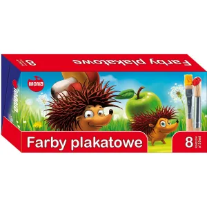 Barva plakátových barev Mona: mix 20 ml 8 barev.