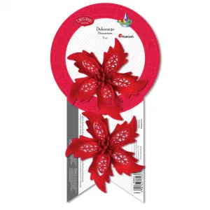 Vánoční ozdoba Titanum Craft-Fun Series poinsettia flower (19YH022)