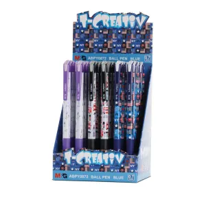 KULIČKOVÉ PERO S VYMĚNITELNÝM HROTEM ABPY0872 T-CREATIVE MODRÝ HROT 0,7 MM