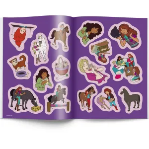 Dětské omalovánky Ameet Horse Club se samolepkami (Nak-8401)