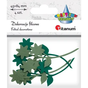 Titanum Craft-Fun Series plstěný ornament květiny s větvičkou (19YJ-007)