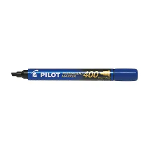 Permanentní popisovač Pilot, modrý 1,0-4,0 mm, dlátovým hrotem (SCA-400-L)