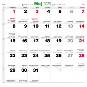 Vícepanelový nástěnný kalendář Avanti 300 mm x 600 mm (5901769620988)